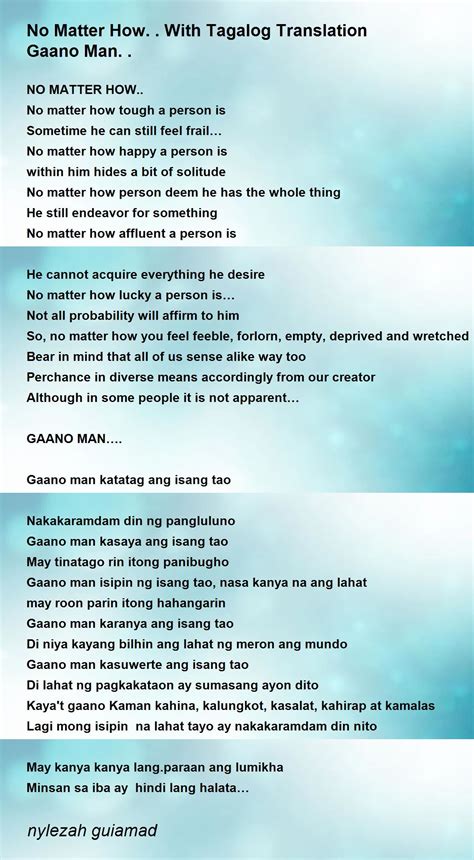 Translate 'Matter' into Tagalog .